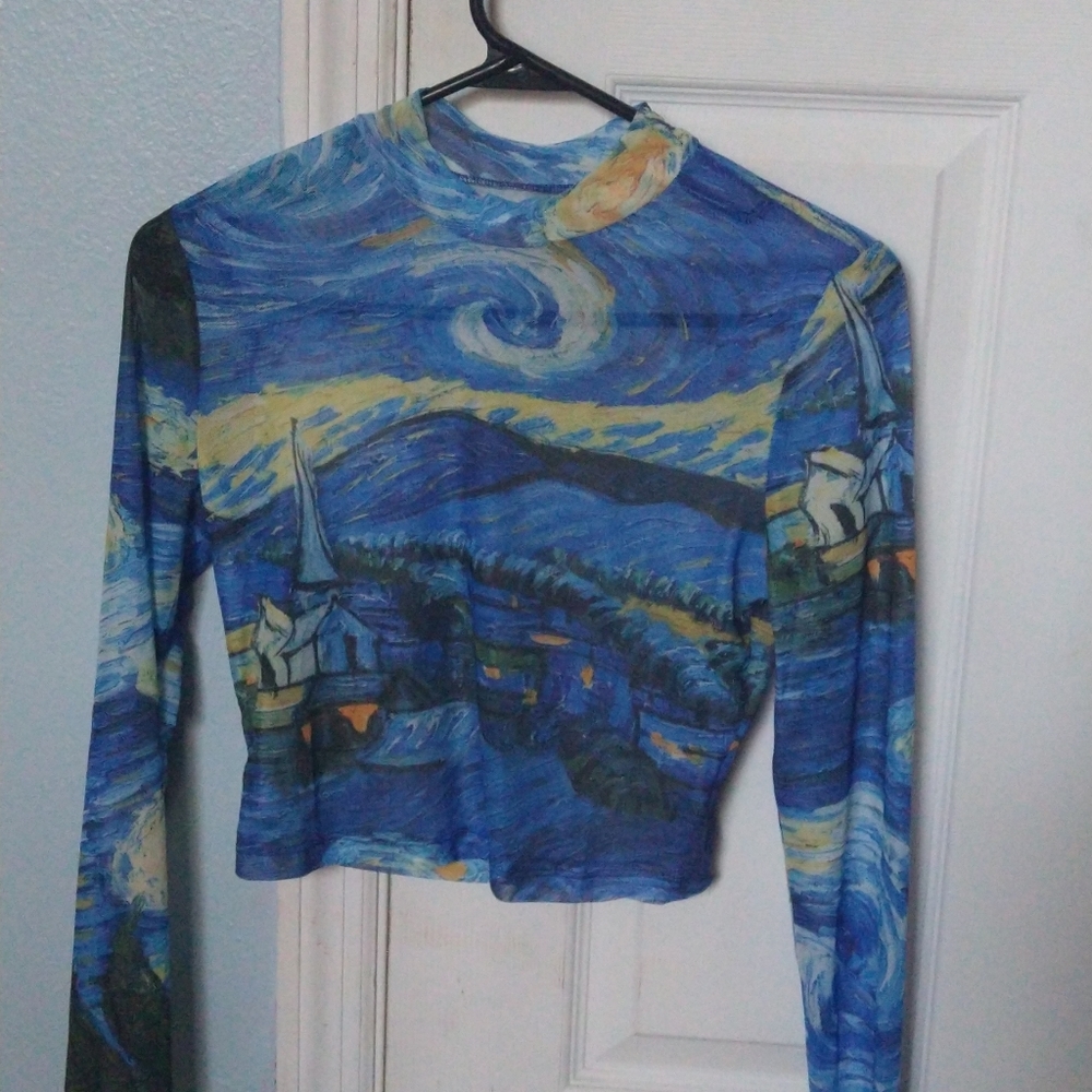 Mesh shirt inspired by famous painting